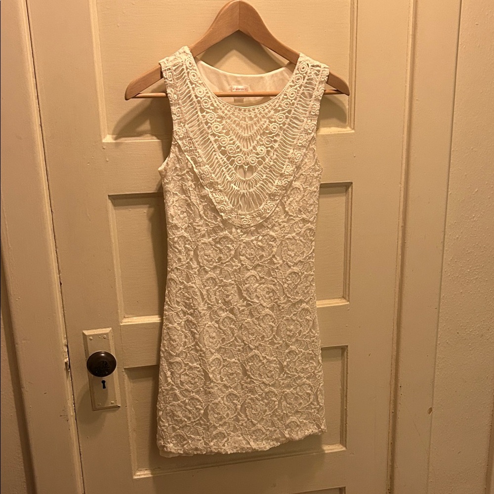 Elegant xhilaration Cream Lace Dress